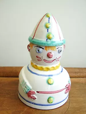 Buy Cute Vintage Studio Art Pottery Kitsch Clown Money Box Bank Italy Bitossi? • 4.99£