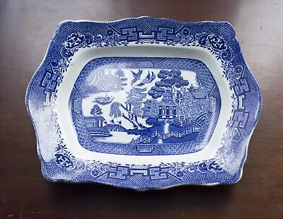 Buy English Blue Willow Serving Tray Platter Willow Royal Venton Ware Blue White Chi • 35£