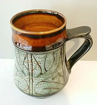 Buy Studio Pottery Celtic Pottery Newlyn Cornwall Mug Cup English Vintage 15cm Tall • 16£