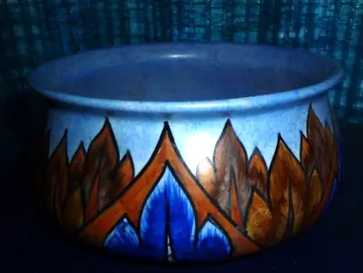 Buy Clews Chameleon Ware Blue Flame - Deep Bowl  - Perfect • 64.99£