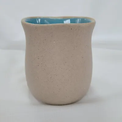 Buy The Pigeon Forge Pottery Pigeon Forge Tennessee Gray And Turquoise Pinch Vase • 17.29£
