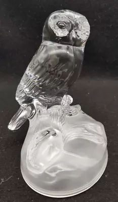 Buy Vintage Crystal D'Arque Lead Crystal Figurine Ornament Of An OWL • 9.50£