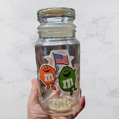 Buy Vintage Anchor Hocking M&M 1984 Olympics LA Candy Glass Jar Canister Lid • 9.46£
