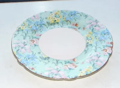 Buy Shelley  China Melody Chintz  1930s Green Floral 1 X Side Plate 18cm Gilt Trim • 10£