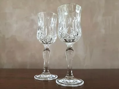 Buy Vintage Pair Of High Quality Cut Pressed Crystal Champagne Glasses • 18.99£