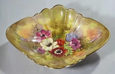 Buy ROYAL WINTON HAND PAINTED FLOWERS VINTAGE ART DECO SMALL DISH – SIGNED - Z Kas • 19£