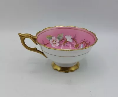 Buy Vintage Garland Royal Stafford Bone China Pink Floral Teacup Tea Cup • 44.95£