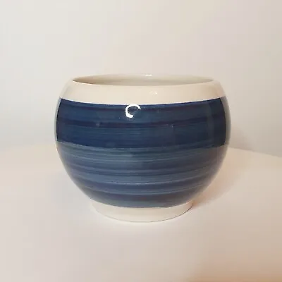 Buy Wales Dragon Ware Rhayader Pottery Bowl Blue Cream Design Vintage Rare  • 9.95£