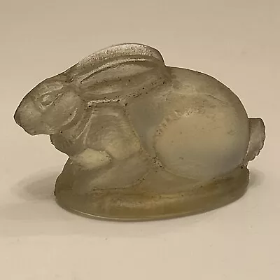 Buy Art Deco French SABINO Paris Opalescent Art Glass Bunny Rabbit Figurine 2  • 42.20£