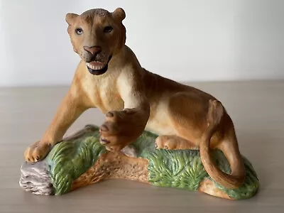 Buy Asiatic Lioness Lion  Cats Figurine Franklin Mint 1989 • 6£