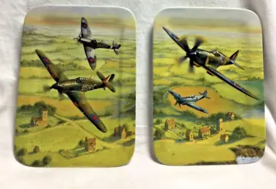 Buy Davenport Pottery 2 Battle Of Britain Memorial Flight WWII Collector Plates • 12£