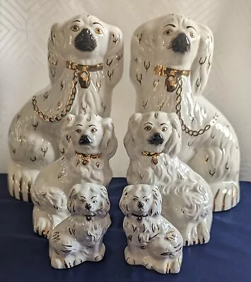 Buy Beswick Staffordshire Mantle Dogs 3 X Pairs Small Medium Large Ceramic 1378 Rare • 149.99£