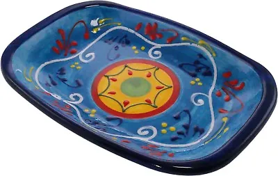 Buy Rectangular Serving & Tapas Dish 24 Cm X 16 Cm Spanish Handmade Ceramic Pottery • 14.99£