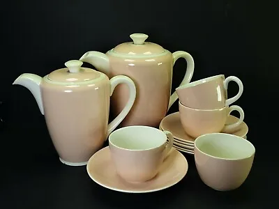Buy Lovely Pink Art Deco Style Poole Pottery Part Tea Set Teapot • 35£
