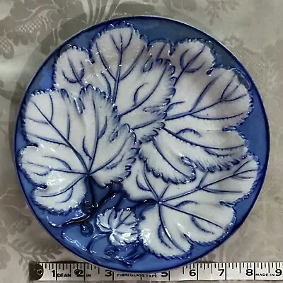 Buy Victorian Cabbage Leaf Plate 8.65” Impressed Staffordshire Knot Mark Pearl Ware • 20£