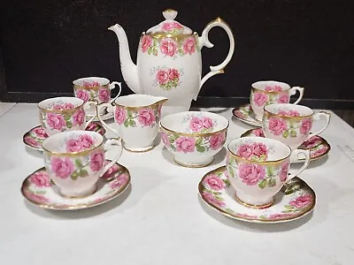 Buy 16 PIECES- Queen Ann BELL CHINA Tea Pot Cups Sugar Creamer LADY ALEXANDER ROSE • 221.83£