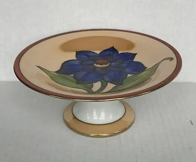 Buy Vintage Noritake Morimura M Pedestal Dish Bowl Lustre Handpainted Purple Floral • 25.09£