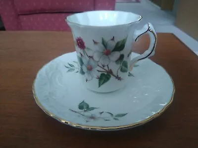 Buy Vintage Bone China Hammersley Spode Floral & Fruit Fluted Cup And Saucer In Vgc • 10.50£