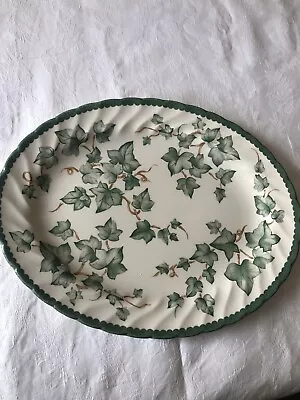 Buy Vintage Made In England BHS Country Vine Design Oval Plate 32cm 1980s • 12£