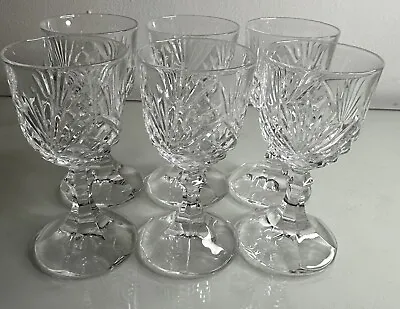 Buy A Stunning Vintage Set Of 6 Handcut Crystal Shot Glasses • 14.99£