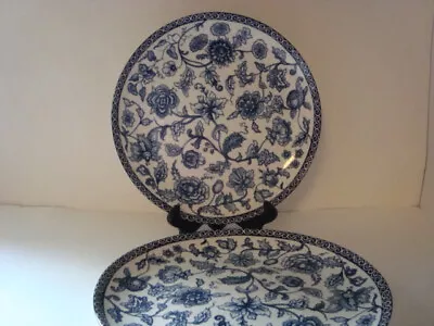 Buy William Roberts Blue Reverie Pattern Blue & White Floral Dinner Plate 11  (2) • 18.95£