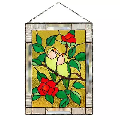 Buy Stained Glass Birds Suncatcher Acrylic Hanger For Window Garden Fences Pillars • 10.67£