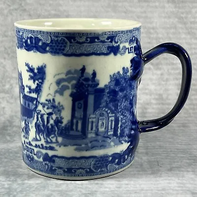 Buy Massive 14.cm (1.75 Pint) Victoria Ironstone Blue & White Mug • 65£