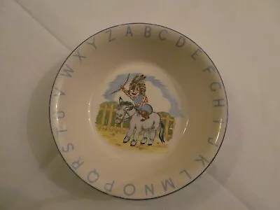 Buy Vintage Lord Nelson Ware Elijah Cotton - Baby's Bowl  Alphabet - Rabbit & Donkey • 24£