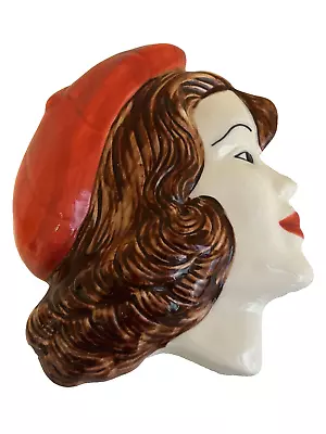 Buy Vintage Art Deco Ceramic Wall Mask • 55£