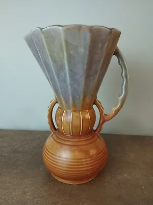 Buy Vintage, Art Deco, Beswick Jug 394, Made In England, Brown & Amber, 25cm Tall • 9.95£