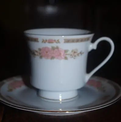 Buy Vintage Crown Ming Fine Bone China 4 Cups And Saucers Tea Set Jian Shiang • 14£