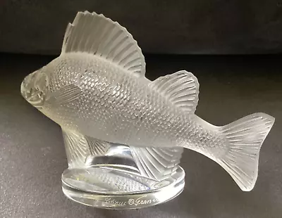 Buy Lalique Crystal Glass Fish Signed Vintage Paper Weight • 175£