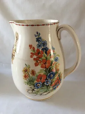 Buy Antique Losol Ware Keeling & Co Vase/Jug/Pitcher Burslem 19cm - 1920s - Read • 20£
