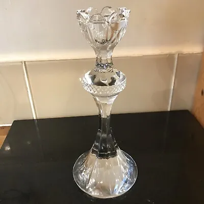 Buy Vintage Heavy Crystal Glass Candlestick • 20£