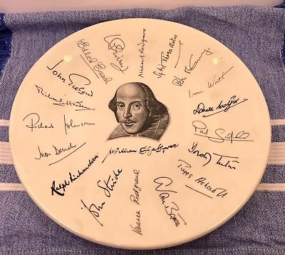 Buy 1964 Shakespeare 400th Anniversary Exhibition Plate-Holkham-Lidor-RSC Signatures • 12£