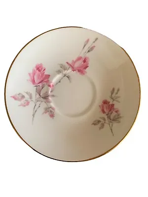 Buy Crown Staffordshire England Fine Bone China Saucer Pattern English Rose Pink • 4.56£