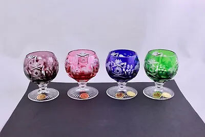 Buy Set Of 4 Nachtmann Сrystal Traube Multicolor Brandy Glasses/snifters #2 – Mint • 384.29£