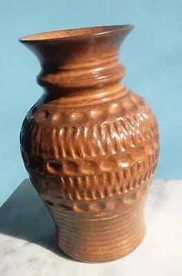 Buy Mid Century Modern West German Pottery Vase Bay Keramik Zig Zag Textured Dots • 8.90£
