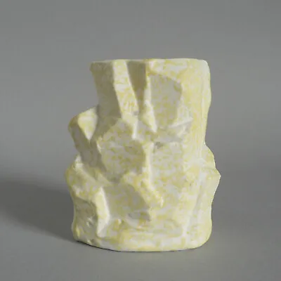 Buy Ben Thomas Porcelain 3.5  Iceberg Vase 102 Yellow Bisque Hornsea Retro Fun 1980s • 16.95£