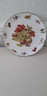 Buy Hammersley & Co China 8  Scolloped Ribbed Plate In The Fruit And Nut Pattern • 14.95£
