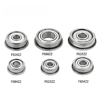 Buy Flanged Miniature Deep Groove Model ZZ Metal Shielded Bearing Steel All Sizes • 37.04£