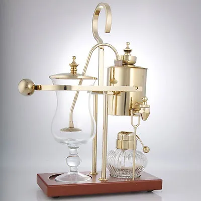 Buy Royal Vienna Balance Coffee Vacuum Machine Syphon Maker Coffee Pot Gold & Silver • 104.99£