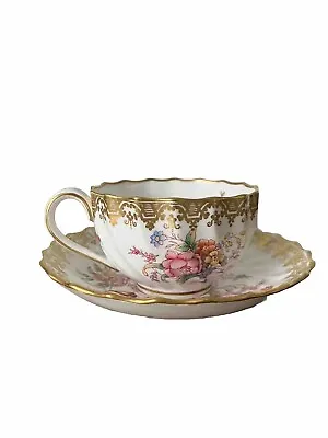 Buy Antique Copelands China  Cup & Saucer Gilt Floral For T. Goode & Co. London • 32.60£