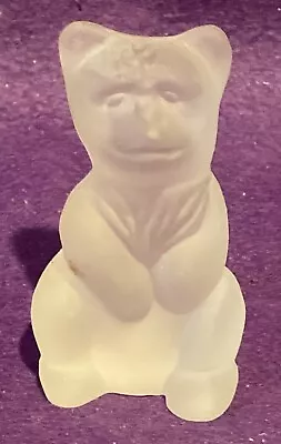 Buy Small Decorative Opaque Glass Bear Figurine Approx. 8½ Cm Tall • 9.99£