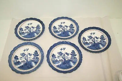 Buy 5 X Vintage Booths Real Old Willow Pattern Plates ~8.5  Diameter ~VGC (SC44) • 19.95£
