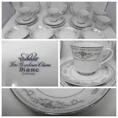 Buy Set Of 21 Wade Fine Porcelain China Diane Japan Tea Set • 27.99£