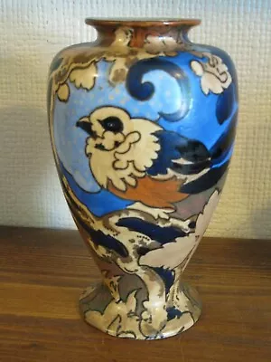 Buy Bursley Ware Frederick Rhead AMSTEL Vase Art Deco Old Allams Torquay Price Tag • 14.99£
