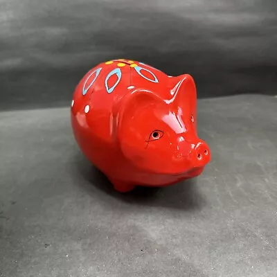 Buy Vintage Bitossi Londi Italian Art Pottery Piggy Bank Drip Glaze Red Mid Century • 56.89£
