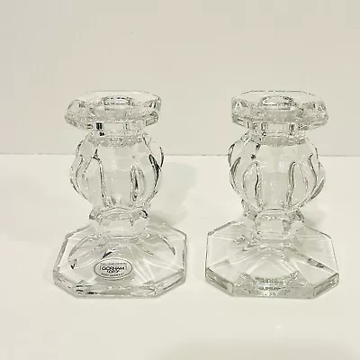Buy Vintage Set Of Two Full Lead Crystal Candle Holders Gorham West Germany 4  • 33.56£