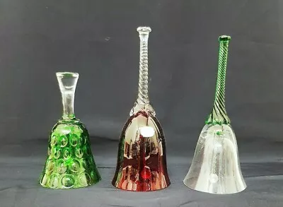 Buy 3 Vintage Glass Decorative Bells • 24.99£